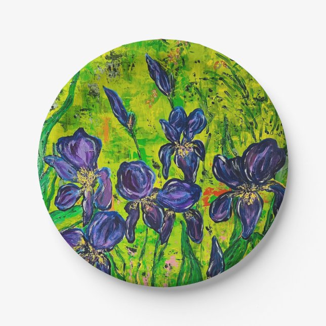 Iris Paper Plate (Front)