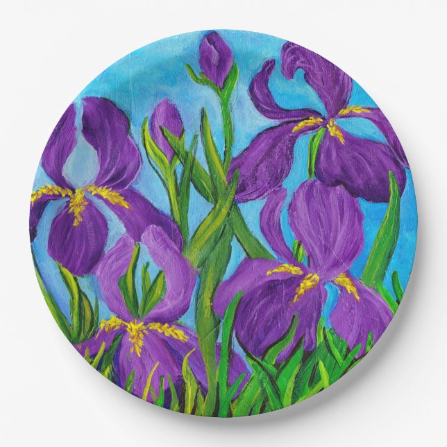 Iris paper plate (Front)
