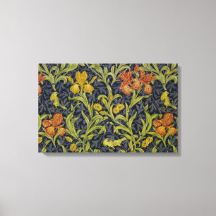 Iris Pattern (by William Morris) Canvas Print