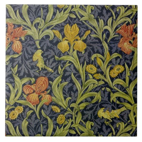 Iris Pattern by William Morris Ceramic Tile