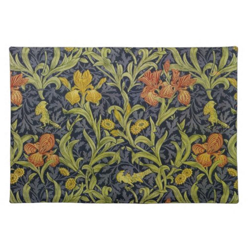 Iris Pattern by William Morris Cloth Placemat