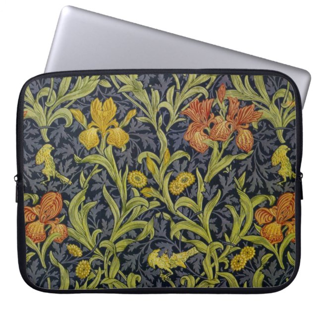 Iris Pattern (by William Morris) Laptop Sleeve (Front)