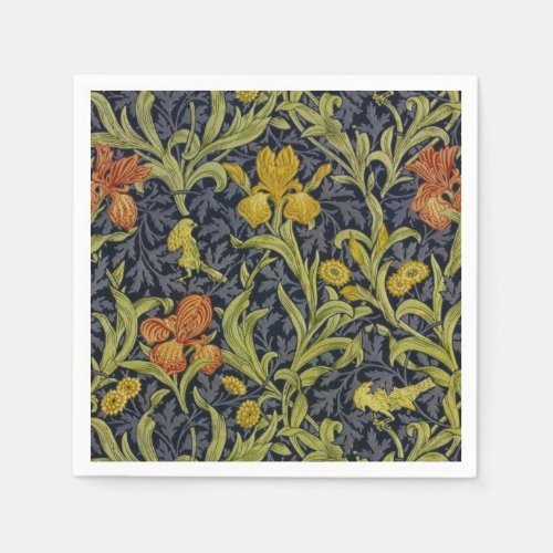 Iris Pattern by William Morris Napkins