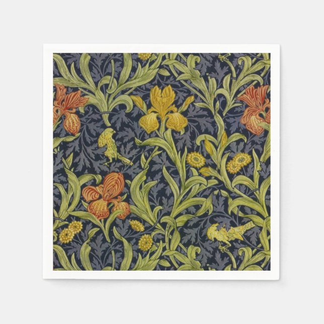 Iris Pattern (by William Morris) Napkins (Front)