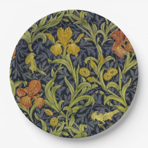 Iris Pattern (by William Morris) Paper Plates