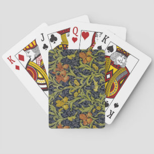 Iris Pattern (by William Morris) Poker Cards