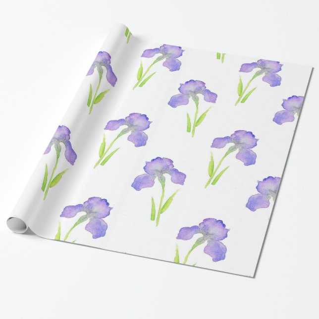 Iris Pattern Wrapping Paper (Unrolled)