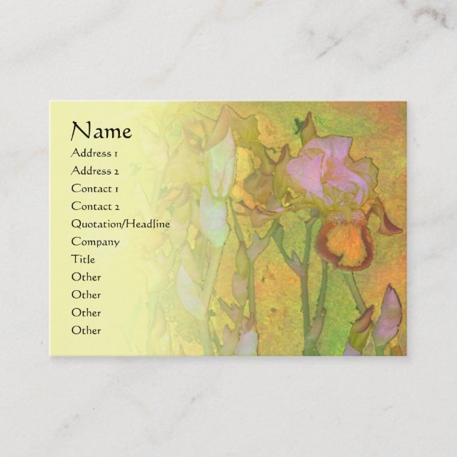 Iris Row 1 Pale Blend Profile Card (Front)