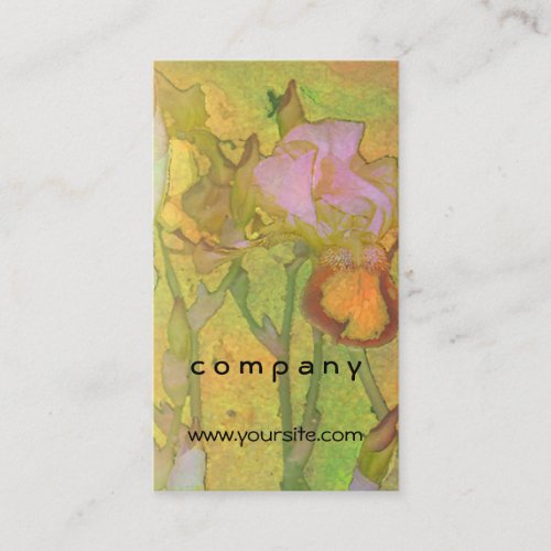 Iris Row Yellow Orange 2 Business Card