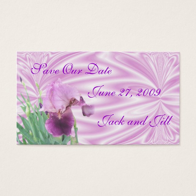 Iris Save the Date card-customize (Front)