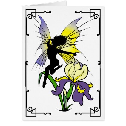 Iris Shadow Fairy Card