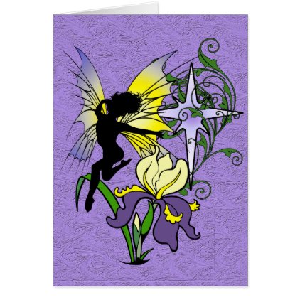 Iris Shadow Fairy Card