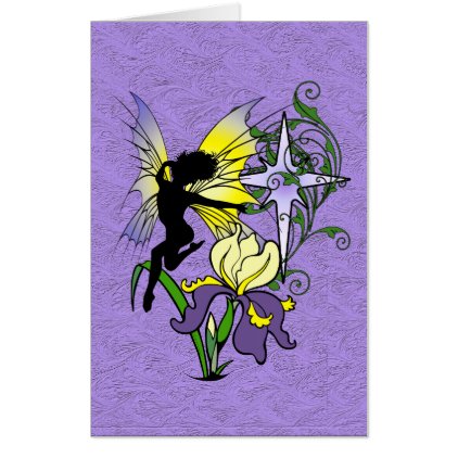 Iris Shadow Fairy Card