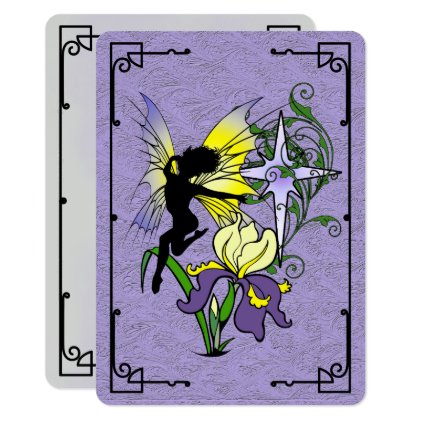 Iris Shadow Fairy Card