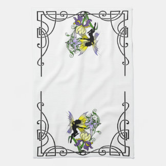 Iris Shadow Fairy Kitchen Towel
