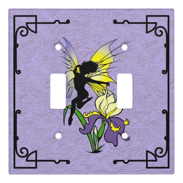 Iris Shadow Fairy Light Switch Cover (Front)