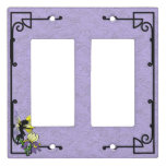 Iris Shadow Fairy Light Switch Cover
