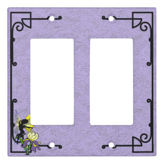 Iris Shadow Fairy Light Switch Cover