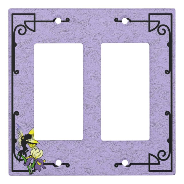 Iris Shadow Fairy Light Switch Cover (Front)