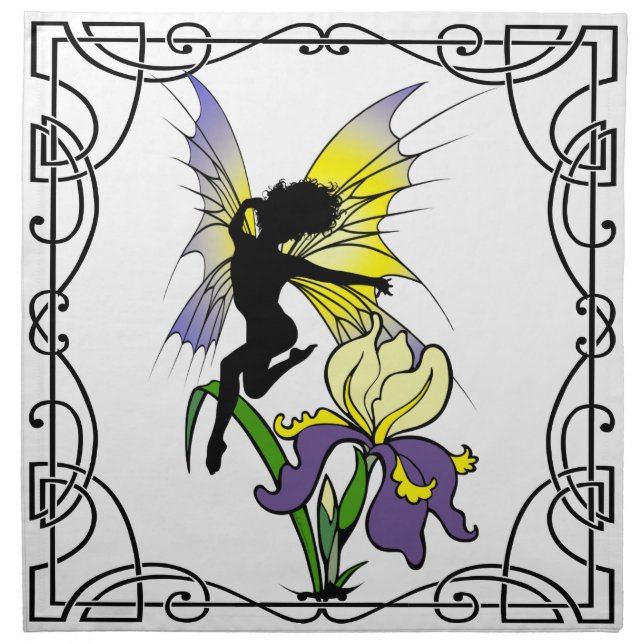 Iris Shadow Fairy Napkin (Front)