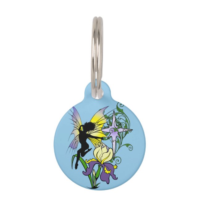 Iris Shadow Fairy Pet Tag (Front)