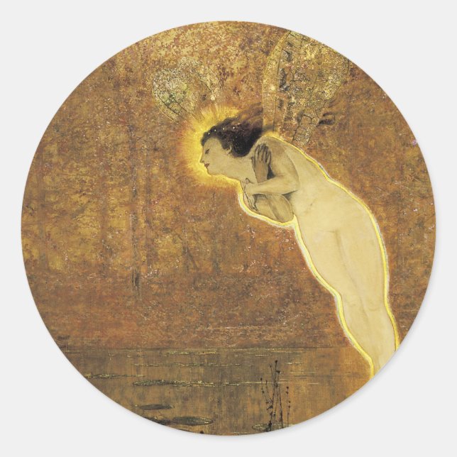 Iris, Spirit of the Rainbow Classic Round Sticker (Front)