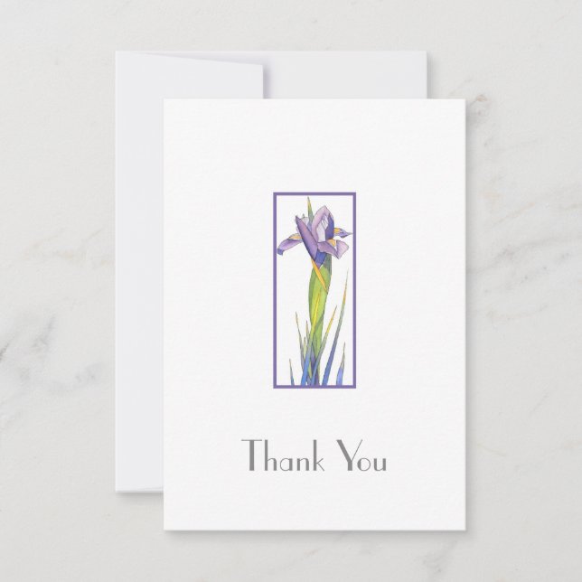 Iris  thank you card (Front)