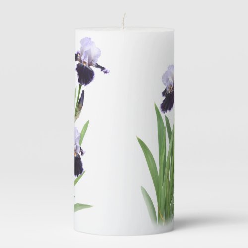 Iris Trio Pillar Candle