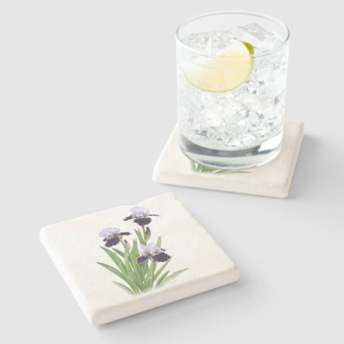 Iris Trio Stone Coaster