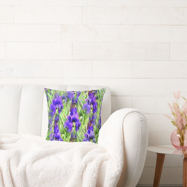 Iris Twirl..... Throw Pillow (Couch)