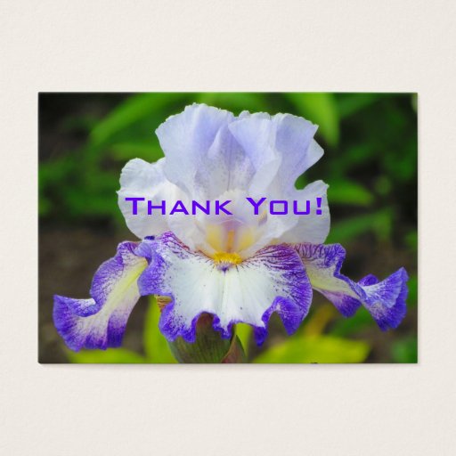 Customizable Iris Wedding Gift Tag/Business Card