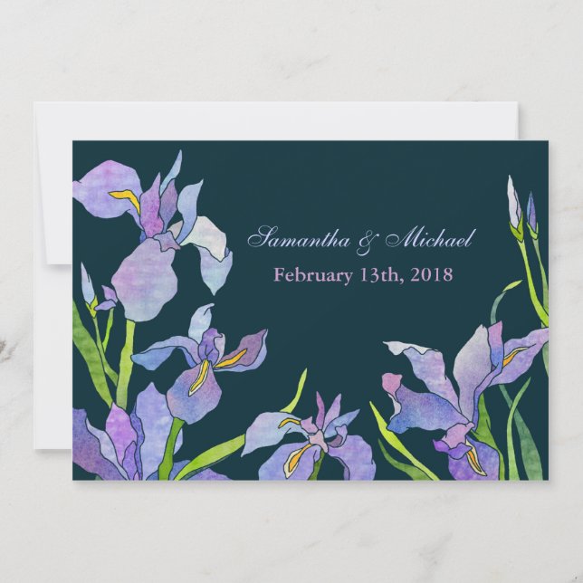 Iris Wedding Invites (Front)
