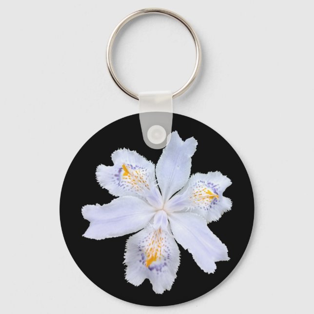 Iris White Keychain (Front)