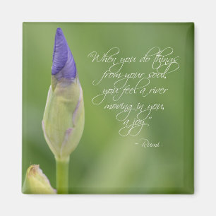 Iris with Quote Magnet