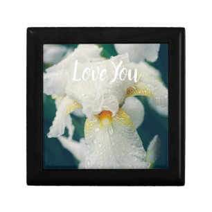 Iris with water droplets gift box