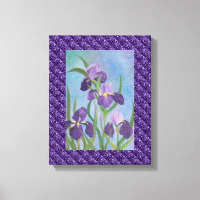 Iris wrapped canvas print (Front)