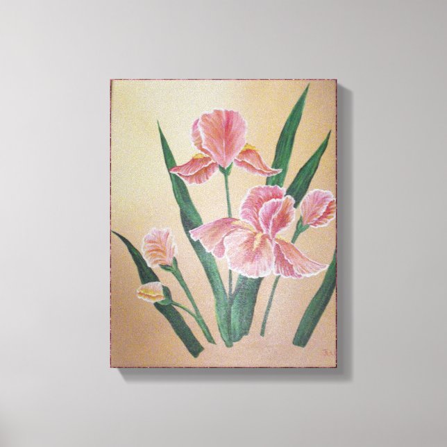 Iris wrapped canvas print (Front)