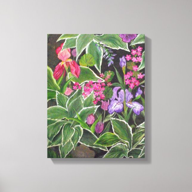 Iris wrapped canvas print (Front)