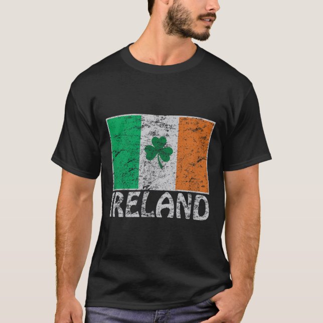 Irische &amp; Irland Flagge Co. Ireland Flag Irish T-Shirt (Front)