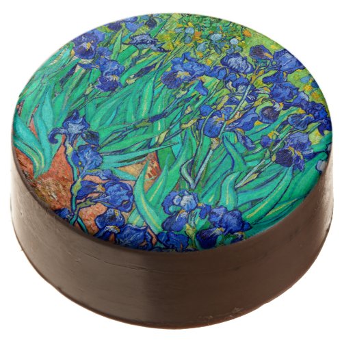 Irises 1889 Botanical Art Vincent Van Gogh Choco Chocolate Covered Oreo