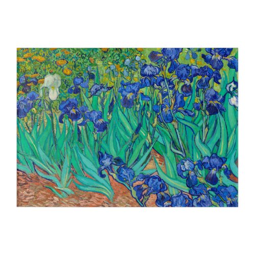 Irises 1889 by Vincent van Gogh Acrylic Print