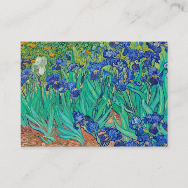 Irises, 1889 by Vincent van Gogh Business Card (Front)