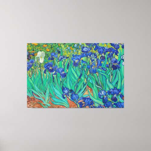 Irises 1889 by Vincent van Gogh Canvas Print