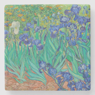 "IRISES 1889" BY VINCENT Van Gogh STONE COASTER