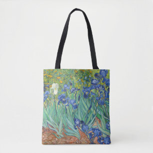 Irises (1889) by Vincent Van Gogh Tote Bag