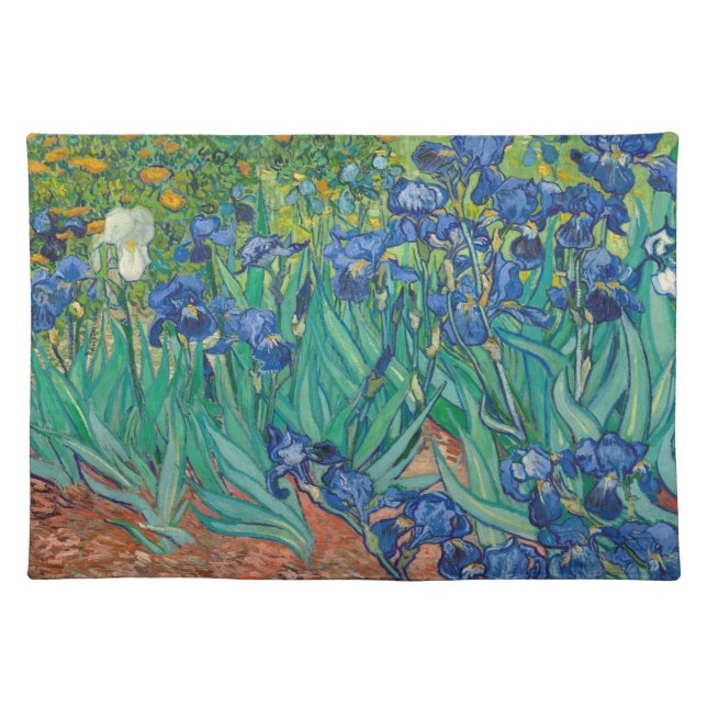 Irises, 1889 cloth placemat (Front)