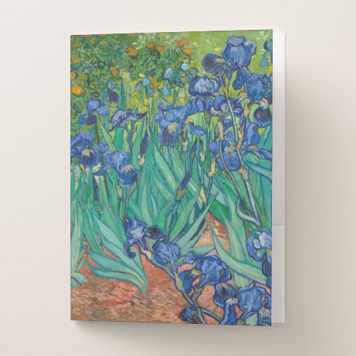 Irises 1889 pocket folder