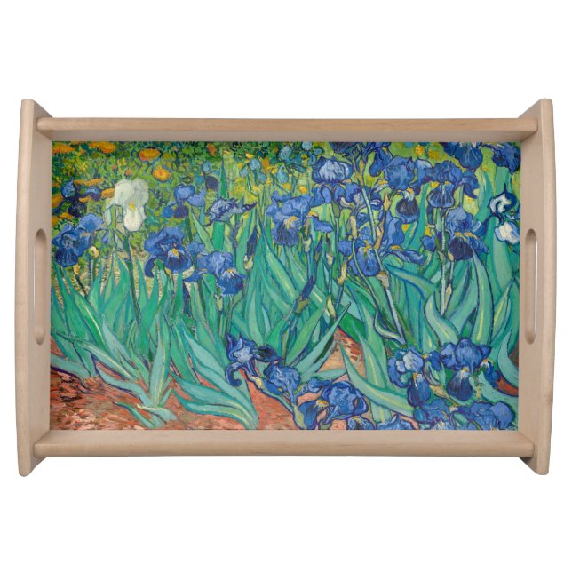 Irises, 1889 serving tray (Front)