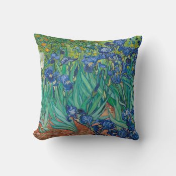 Irises  1889 Throw Pillow by vintage_gift_shop at Zazzle