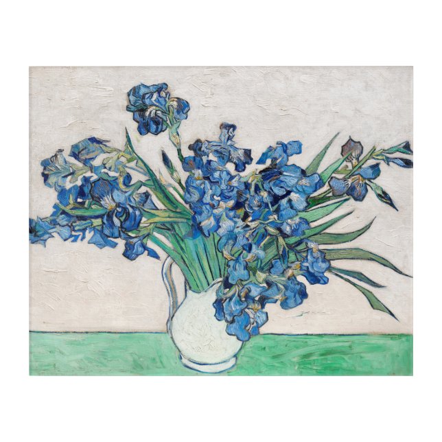 Irises (1890) by Vincent Van Gogh Acrylic Print (Front)